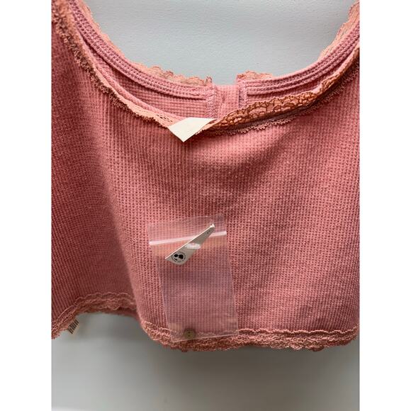 Free People Intimately Waffle Tank in Pink, Medium - Picture 5 of 5